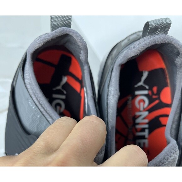 PUMA Men Sz Us 11.5 Ignite Pwradapt Caged Disc Golf Shoe Grey Sneakers - Picture 8 of 9